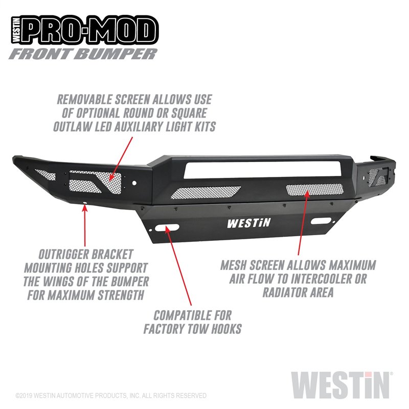 Westin | Bumper- Front - Silverado 1500 2016-2019 Westin Automotive Off-Road Bumpers