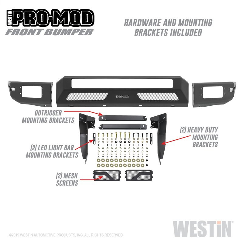 Westin | Bumper- Front - Tacoma 2.7L / 3.5L 2016-2022 Westin Automotive Off-Road Bumpers