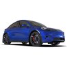 RallyArmor | White UR Mud Flap Black Logo - Tesla Model Y 2020-2025 RallyArmor Mud Flaps
