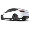 RallyArmor | White UR Mud Flap Black Logo - Tesla Model Y 2020-2025 RallyArmor Mud Flaps