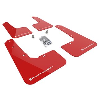 RallyArmor | Red UR Mud Flap White Logo - Outback Wilderness 2022-2025 RallyArmor Mud Flaps