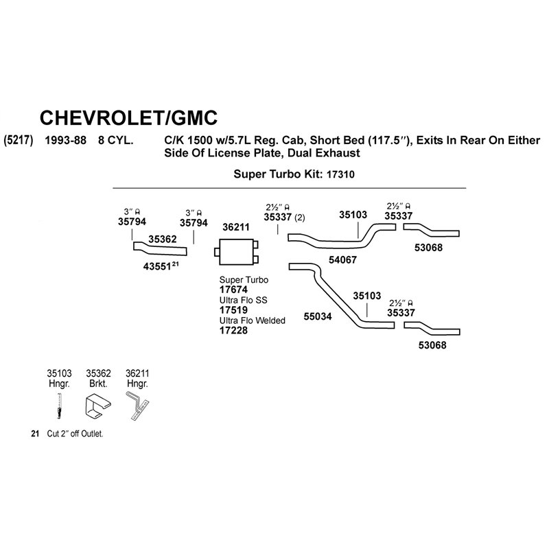 Dynomax | DynoMax Super Turbo Muffler - Chevrolet / Dodge / Ford / GMC 2005-2009 Dynomax Silencieux