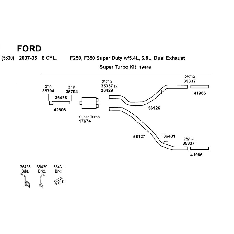 Dynomax | DynoMax Super Turbo Muffler - Chevrolet / Dodge / Ford / GMC 2005-2009 Dynomax Silencieux