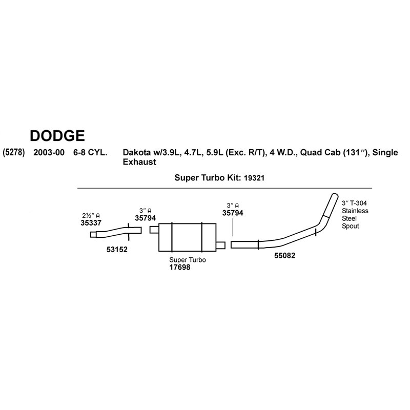 Dynomax | DynoMax Super Turbo Muffler Dynomax Silencieux