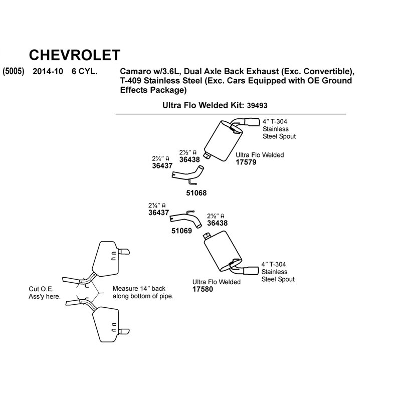 Dynomax | Hardware-Clamp 2 1/4in. Narrow Band-Stain. - Chevrolet / Chrysler / Dodge / Ford / Jeep 2005-2017 Dynomax Joints et...