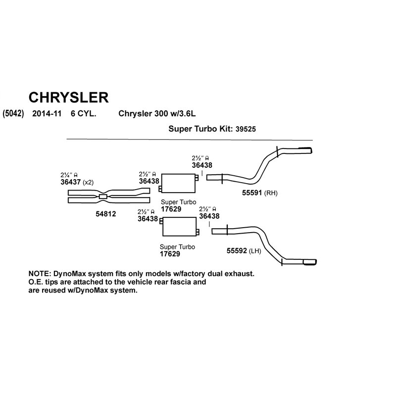 Dynomax | Hardware-Clamp 2 1/4in. Narrow Band-Stain. - Chevrolet / Chrysler / Dodge / Ford / Jeep 2005-2017 Dynomax Joints et...