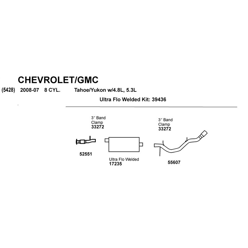 Dynomax | DynoMax Stainless Steel Cat-Back Exhaust System - Tahoe / Yukon 4.8L / 5.3L 2008-2008 Dynomax Cat-Back Exhausts