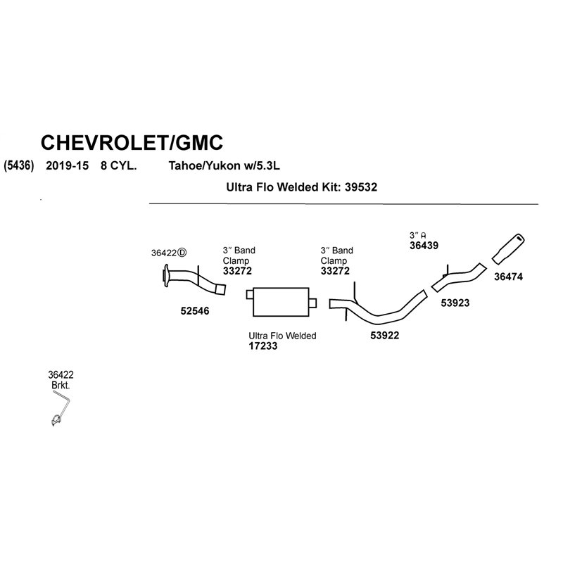 Dynomax | DynoMax Stainless Steel Cat-Back Exhaust System - Tahoe / Yukon / Yukon XL 5.3L 2015-2019 Dynomax Cat-Back Exhausts