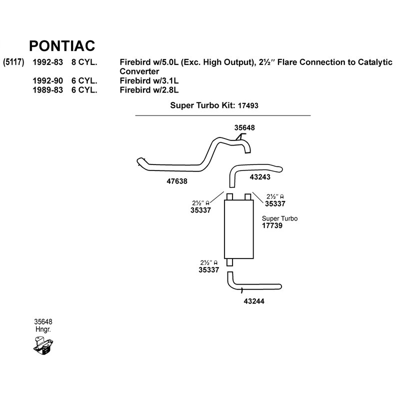 Dynomax | Exhaust Tail Pipe - Camaro / Firebird 1983-1992 Dynomax Exhaust Pipes