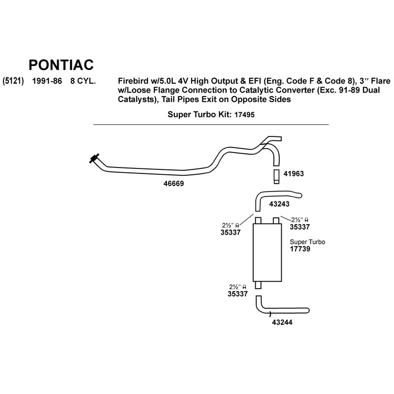 Dynomax | Exhaust Tail Pipe - Camaro / Firebird 1983-1992 Dynomax Exhaust Pipes