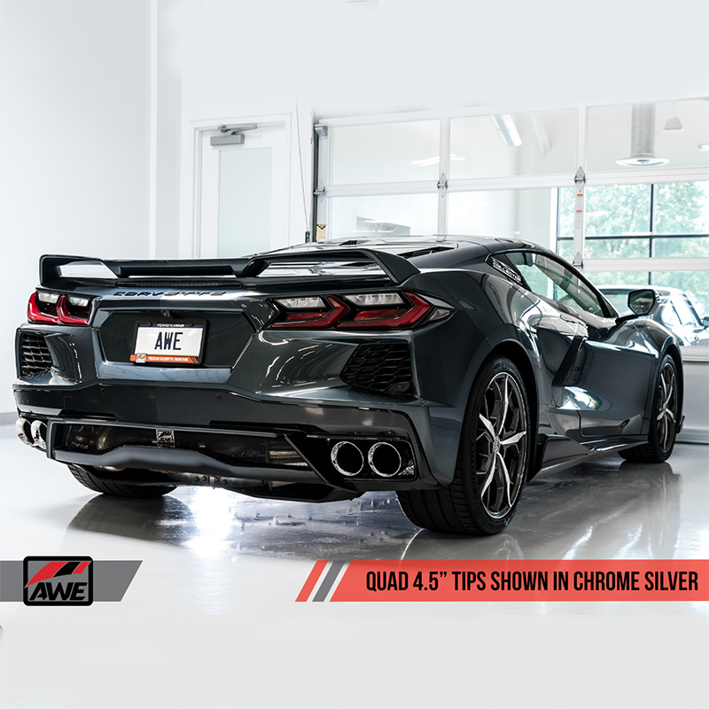 AWE Tuning | Track Cat-Back Exhaust - Corvette C8 6.2L 2020+