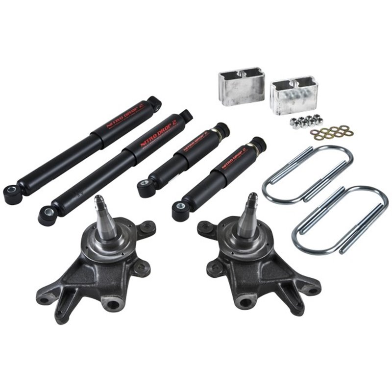 Belltech | Front And Rear Complete Kit W/ Nitro Drop 2 Shocks - D21 / Pickup 1990-1997 Belltech Handling Kits