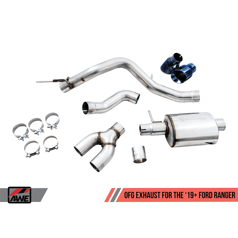 AWE Tuning | Cat-Back Exhaust System 0FG - Ranger 2.3T 2019-2023 AWE Tuning Cat-Back Exhausts