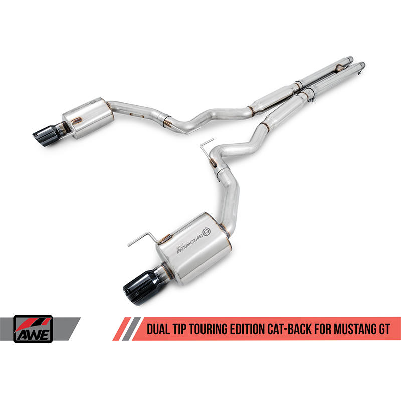 AWE Tuning | Touring Cat-Back Exhaust - Mustang 5.0L 2015-2017 AWE Tuning Cat-Back Exhausts