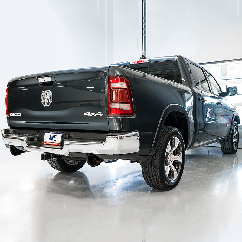 AWE Tuning | 0FG Cat-Back Exhaust BLACK - Ram 1500 5.7L 2019-2023 AWE Tuning Cat-Back Exhausts