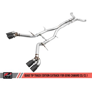 AWE Tuning | Track Cat-Back Exhaust - Camaro 6.2L 2016-2023 AWE Tuning Cat-Back Exhausts