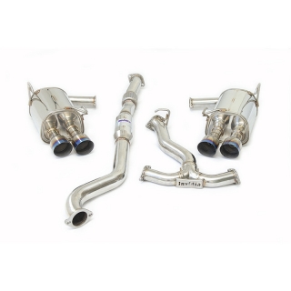 Invidia | Q300 Cat-Back Exhaust Straight Cut Titanium Tips - WRX / STI Sedan 2011-2021 Invidia Cat-Back Exhausts