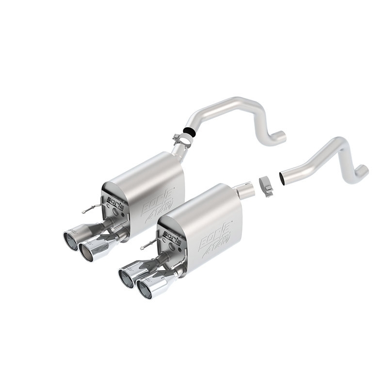 Borla | Axle-Back Exhaust ATAK - Corvette C6 6.0L / 6.2L 2005-2008 BORLA Axle-Back Exhausts