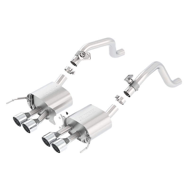 Borla | Axle-Back Exhaust S-Type No Dual Mode Exhaust - Corvette C7 6.2L 2014-2019 BORLA Axle-Back Exhausts