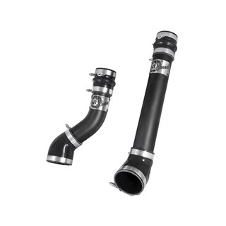 aFe POWER | BladeRunner 3in Aluminum H&C Charge Pipe Kit Black - Ram 2500 / 3500 5.9L 1994-2002