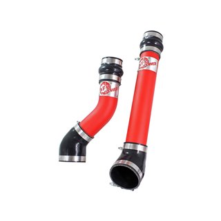 aFe POWER | BladeRunner 3in Aluminum H&C Charge Pipe Kit Red - Ram 2500 / 3500 5.9L 1994-2002