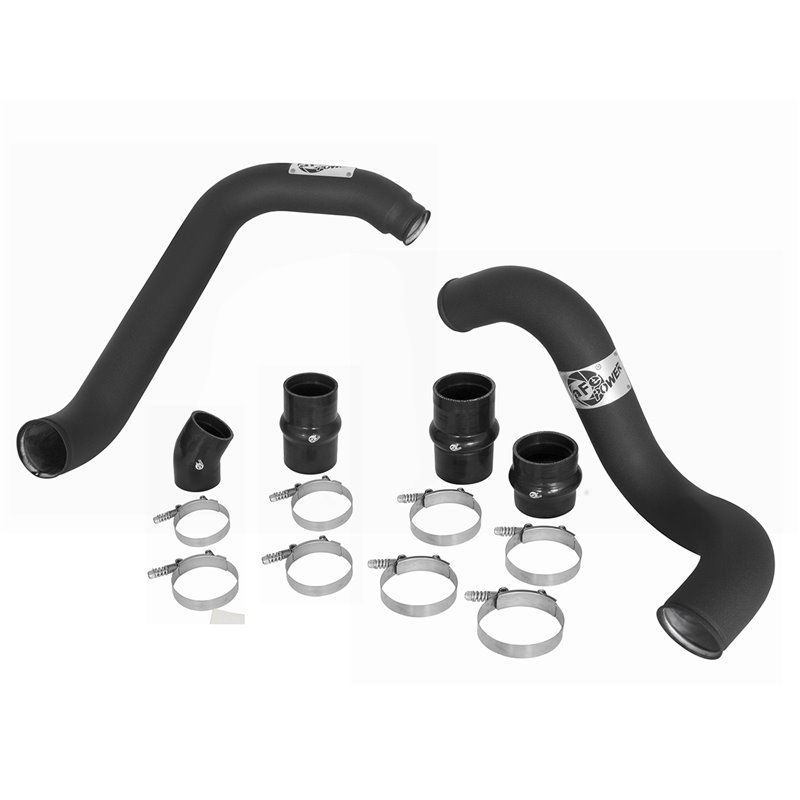 aFe Power | BladeRunner 3 IN Aluminum Hot and Cold Charge Pipe Kit Black - F-250 / F-350 6.0L 2004-2007 aFe POWER Turbocharge...