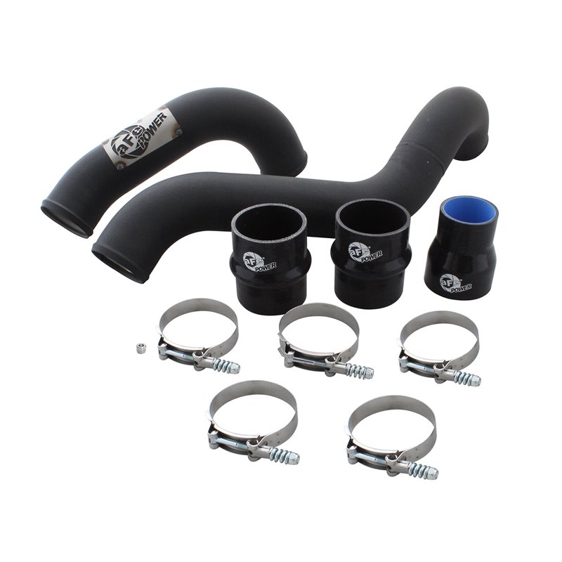 aFe Power | BladeRunner 3 IN Aluminum Hot Charge Pipe Black - Silverado / Sierra 2500 HD / 3500 HD 6.6L 2011-2016 aFe POWER T...