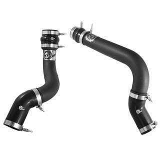 aFe POWER | BladeRunner 3in Aluminum H&C Charge Pipe Kit Black - Ram 2500 / 3500 6.7L 2013-2018