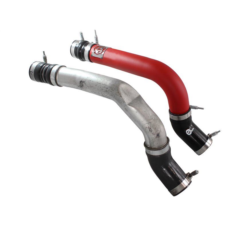 aFe POWER | BladeRunner 3in Aluminum Hot Charge Pipe Red - Ram 2500 / 3500 6.7L 2013-2018