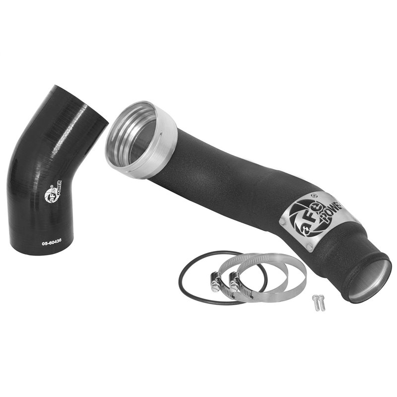 aFe Power | BladeRunner 3 IN Aluminum Cold Charge Pipe Black - 335i / 335i xDrive 3.0T 2011-2013 aFe POWER Turbocharger Pipes...
