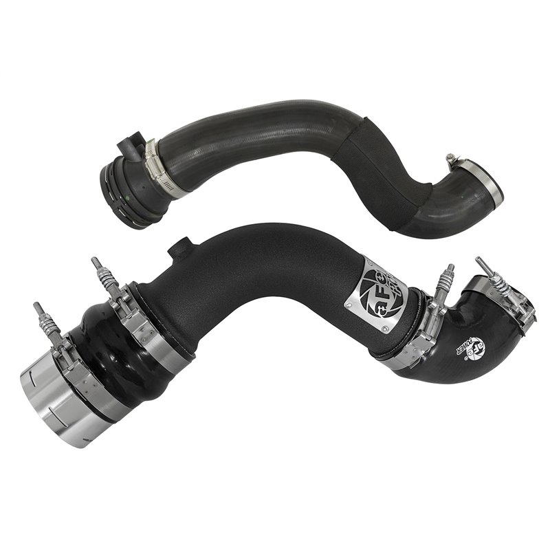 aFe POWER | BladeRunner 3in Aluminum H&C Charge Pipe Kit Black - F-250 / F-350 6.7L 2017-2021