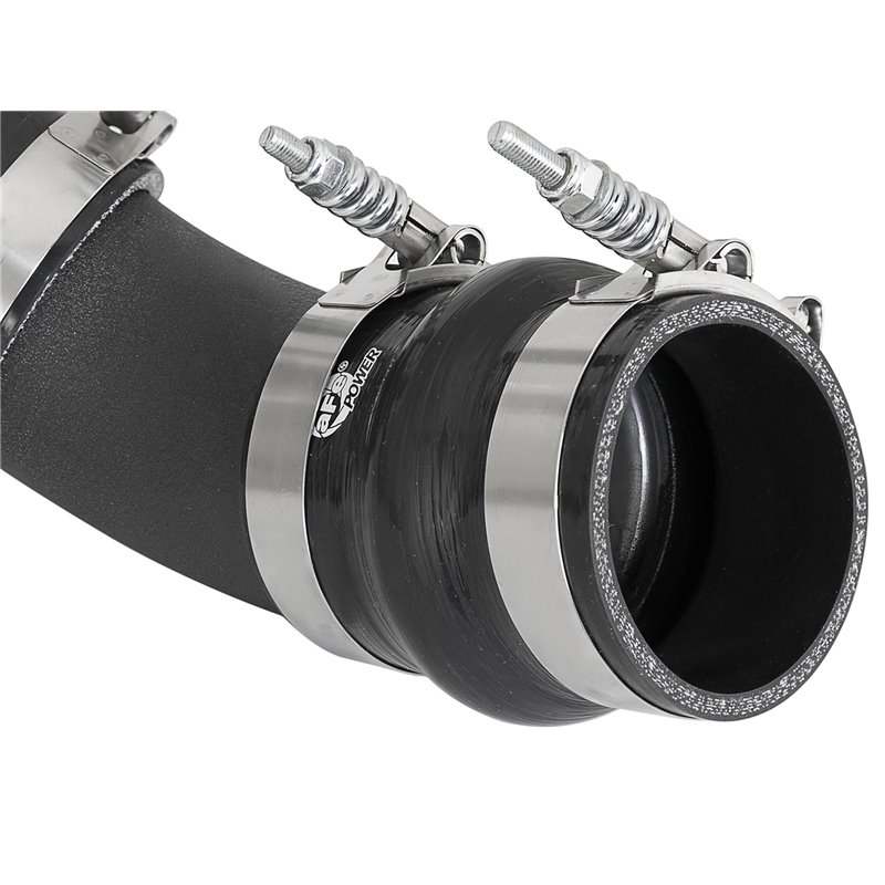 aFe Power | BladeRunner 3 IN Aluminum Hot Charge Pipe Black - Silverado / Sierra 2500 HD / 3500 HD 6.6L 2017-2019 aFe POWER T...