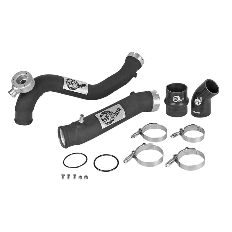 aFe Power | BladeRunner 3 IN Aluminum Hot and Cold Charge Pipe Kit Black - Ranger 2.3T 2019-2021 aFe POWER Turbocharger Pipes...