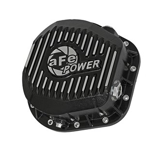 aFe POWER | Pro Series Differential Cover Black w/Machined Fins - Excursion / F-250 / F-350 2000-2020