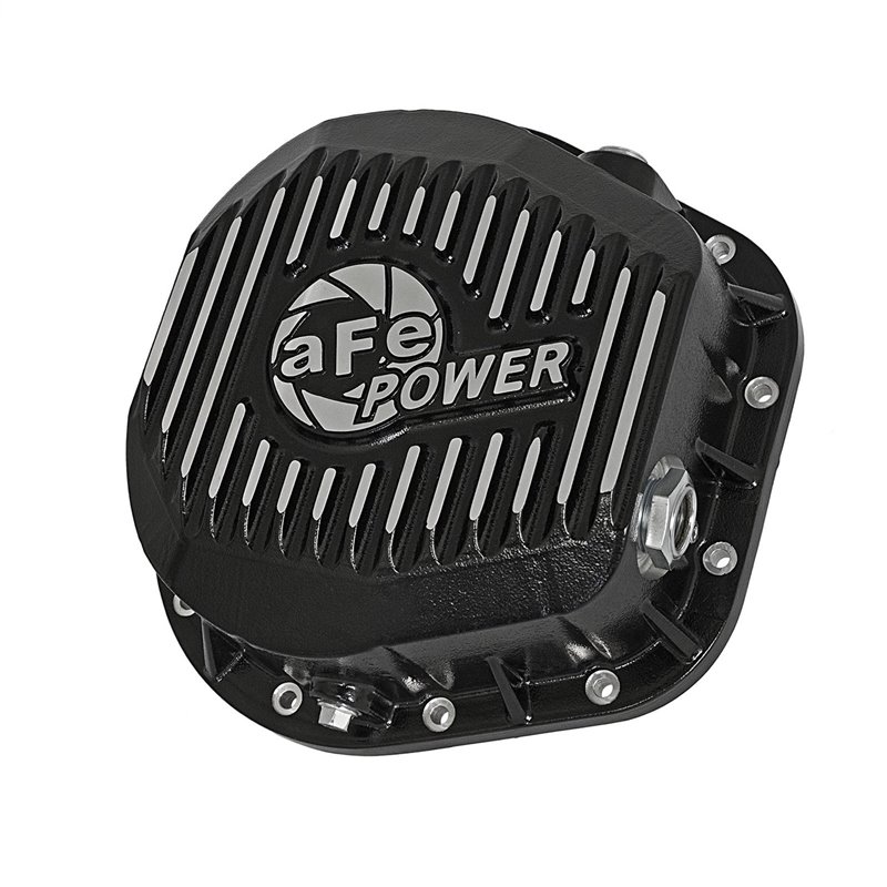 aFe POWER | Pro Series Differential Cover Black w/Machined Fins - Excursion / F-250 / F-350 2000-2020