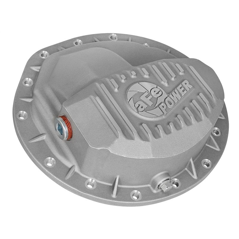 aFe POWER | Street Series Front Differential Cover Raw w/Machined Fins - Ram 2500 / 3500 5.9L / 6.7L 2003-2013