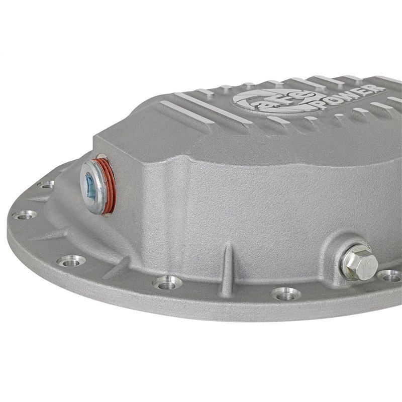 aFe POWER | Street Series Front Differential Cover Raw w/Machined Fins - Ram 2500 / 3500 5.9L / 6.7L 2003-2013