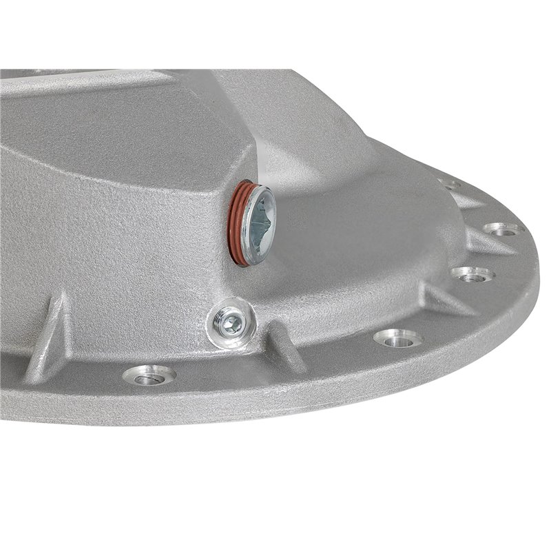 aFe POWER | Street Series Front Differential Cover Raw w/Machined Fins - Ram 2500 / 3500 5.9L / 6.7L 2003-2013