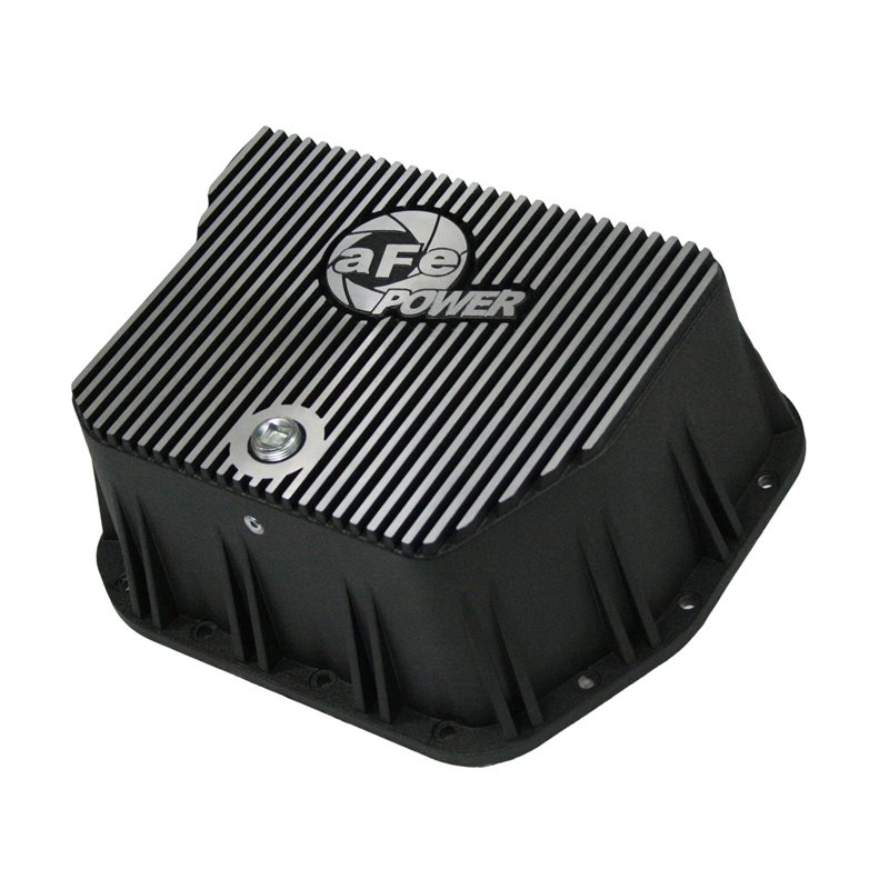 aFe POWER | aFe POWER Pro Series Transmission Pan Black w/Machined Fins - Ram 2500 / 3500 5.9L 1994-2007