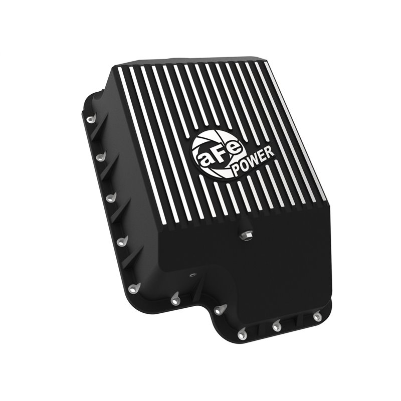 aFe Power | aFe POWER Pro Series Transmission Pan Black w/Machined Fins - F-250 / F-350 2000-2010 aFe POWER Oil Pan