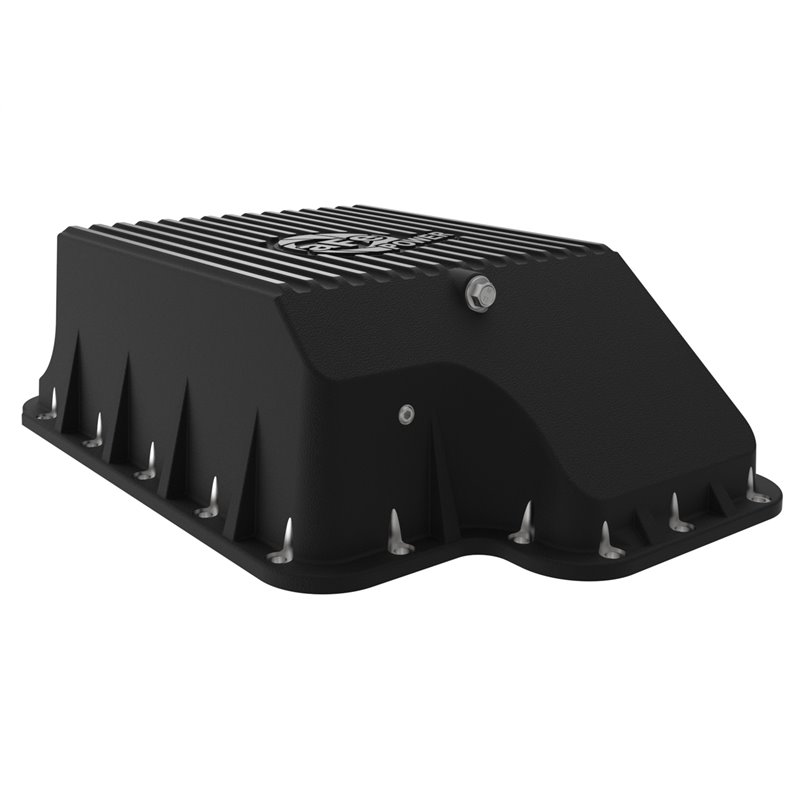 aFe Power | aFe POWER Pro Series Transmission Pan Black w/Machined Fins - F-250 / F-350 2000-2010 aFe POWER Oil Pan