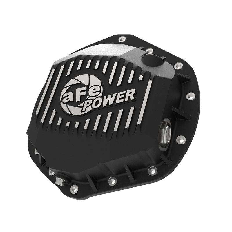 aFe POWER | Pro Series Rear Differential Cover Black w/Machined Fins - Ram 2500 / 3500 2003-2018