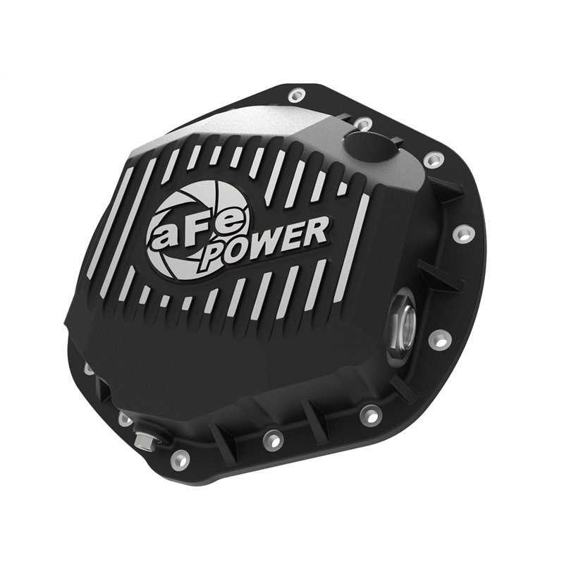 aFe POWER | Pro Series Rear Differential Cover Black w/Machined Fins - Chevrolet / GMC 6.6L 2001-2018