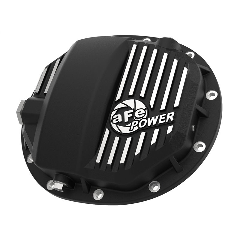 aFe POWER | Pro Series Rear Differential Cover Black w/Machined Fins - Cadillac / Chevrolet / GMC 2014-2020