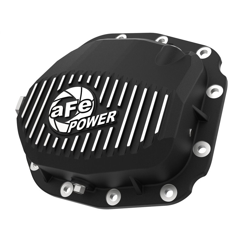 aFe POWER | Pro Series Rear Differential Cover Black w/Machined Fins - F-150 2015-2019