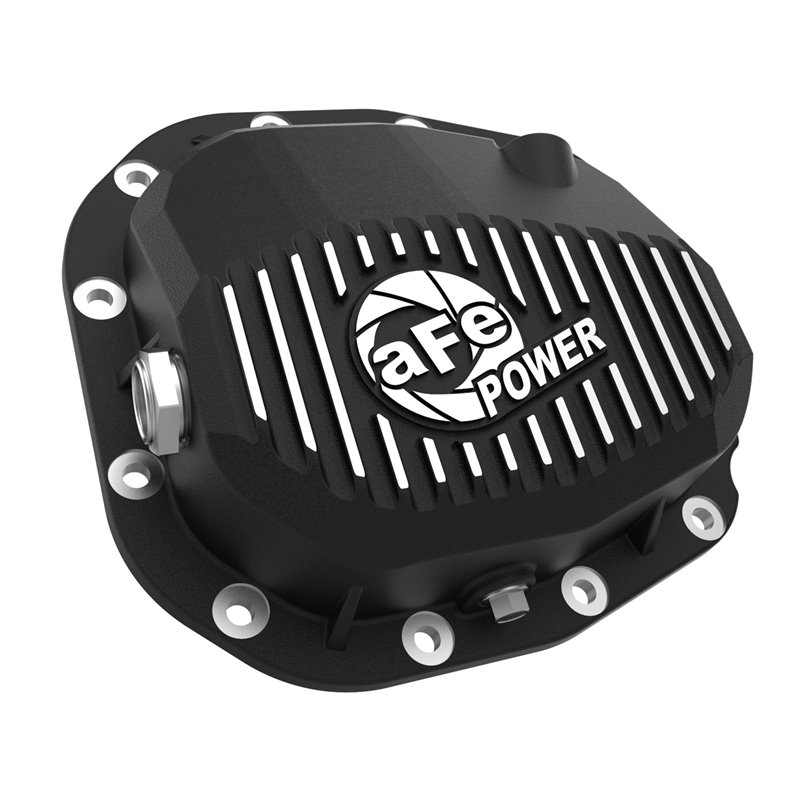 aFe POWER | Pro Series Rear Differential Cover Black w/Machined Fins - F-150 2015-2019