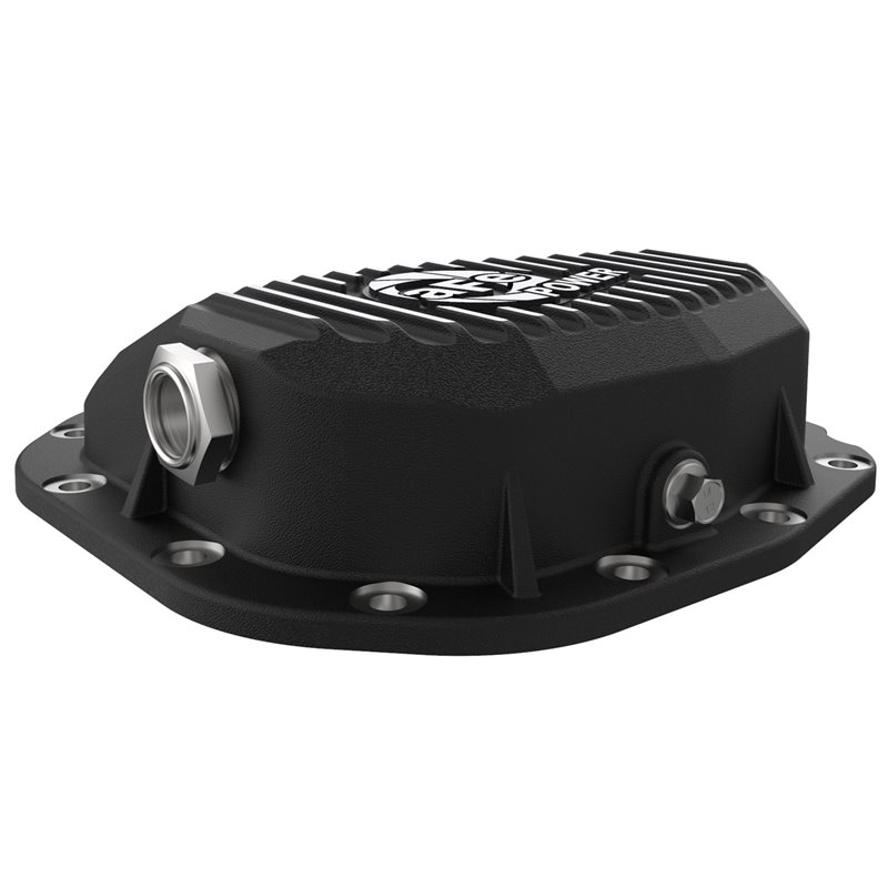 aFe POWER | Pro Series Rear Differential Cover Black w/Machined Fins - F-150 2015-2019