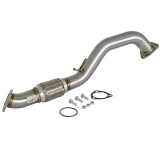 aFe Power | Twisted Steel 2-1/2 IN 304 Stainless Steel Race Series Mid-Pipe - Civic 1.5T 2016-2021 aFe POWER Exhaust Pipes