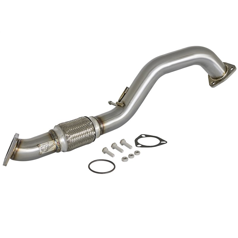 aFe Power | Twisted Steel 2-1/2 IN 304 Stainless Steel Race Series Mid-Pipe - Civic 1.5T 2016-2021 aFe POWER Exhaust Pipes