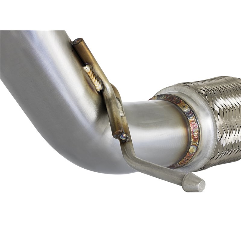 aFe Power | Twisted Steel 2-1/2 IN 304 Stainless Steel Race Series Mid-Pipe - Civic 1.5T 2016-2021 aFe POWER Exhaust Pipes